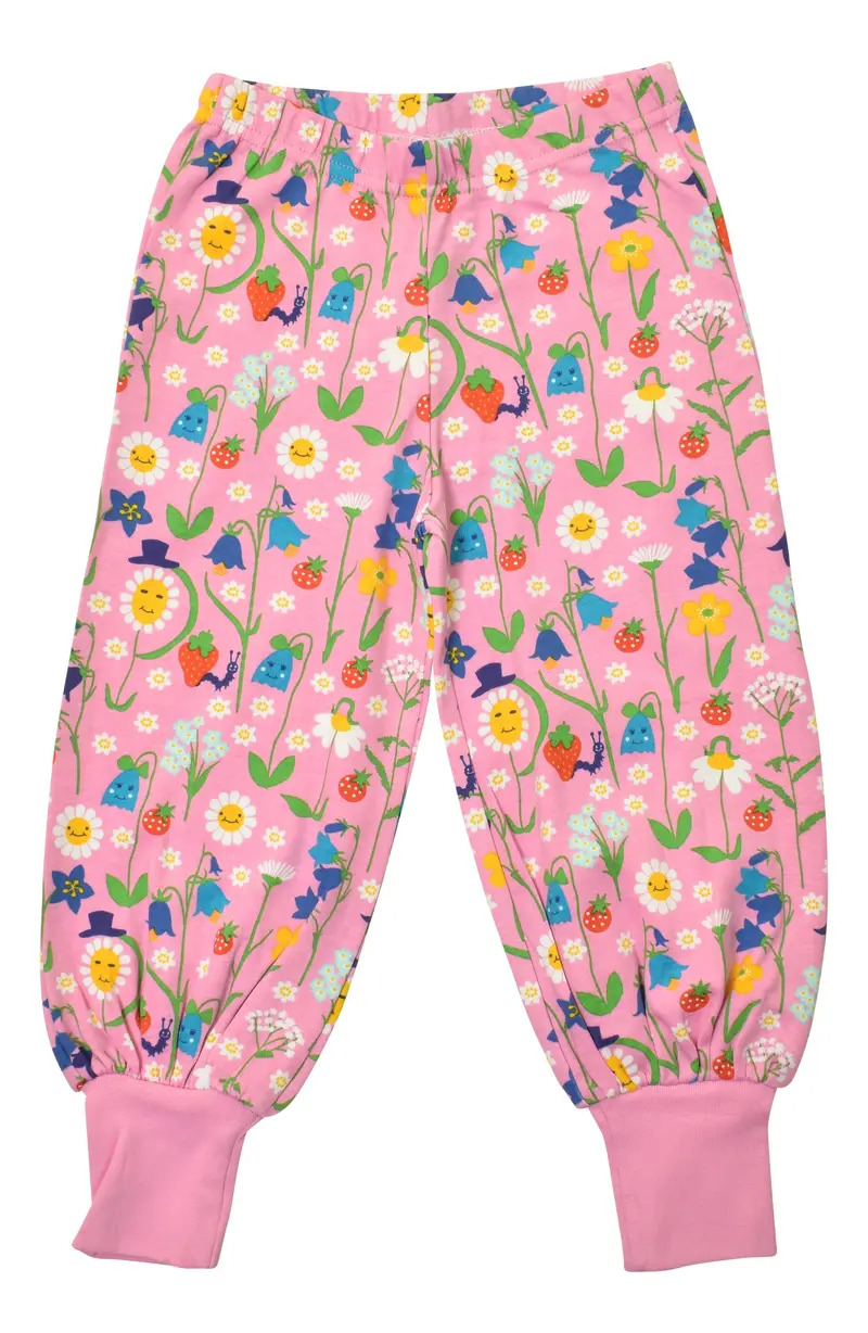 Broek / Baggy Pants Chiffon Lilac Happy Flower - Duns Sweden