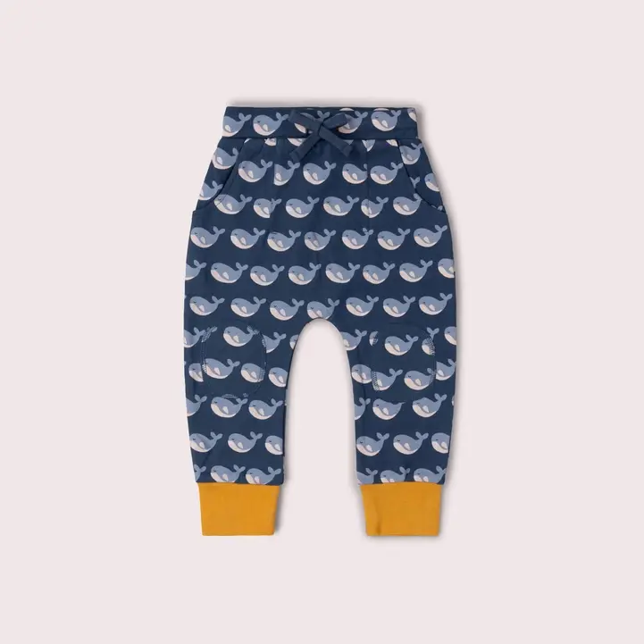 Broek / Comfy Joggers Singing Whales - Little Green Radicals