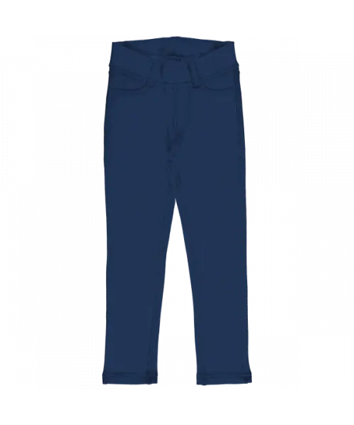 Broek / Treggings Sweat Navy - Maxomorra