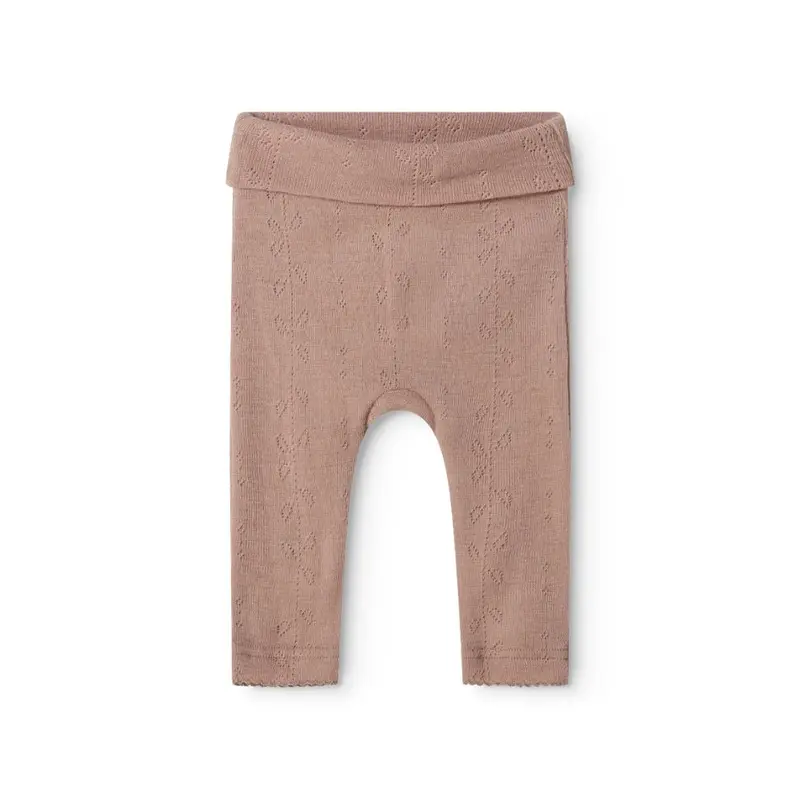 Broekje zonder voetjes Piva - Wool pointelle - Merinowol - MarMar Copenhagen