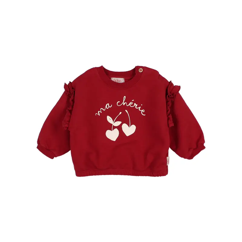 Búho baby chérie sweatshirt cherry