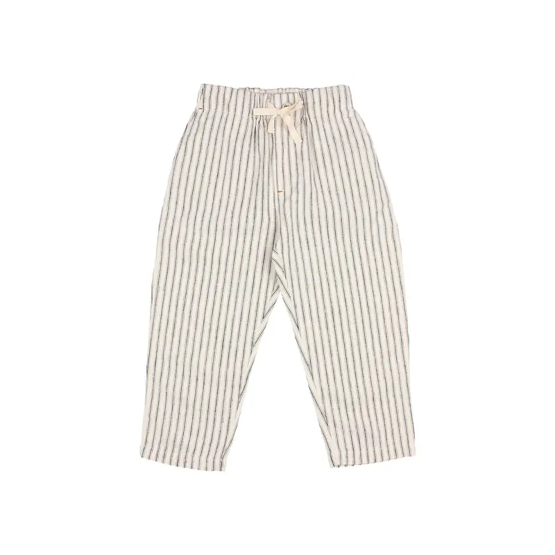 Búho linen stripes pants unico