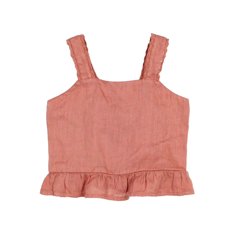 Búho linen top argile
