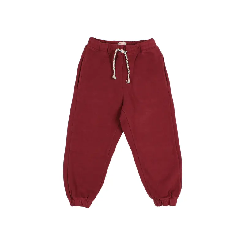 Búho soft fleece jogger pomegranate