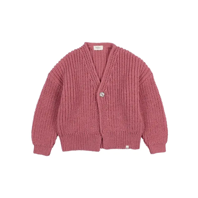 Búho soft knit cardigan blush