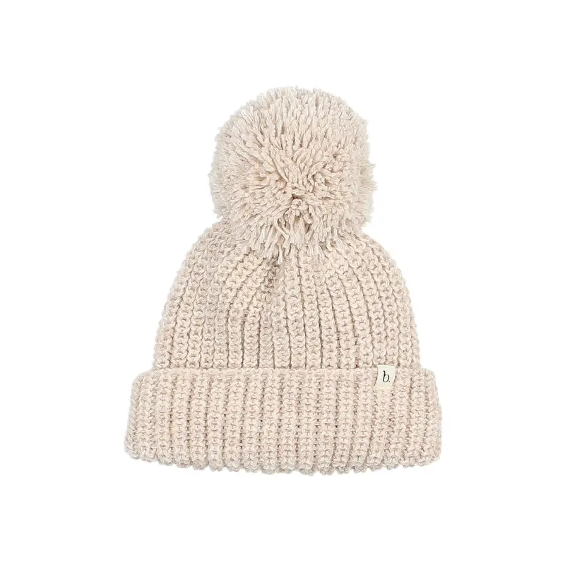 Búho soft knit hat natural