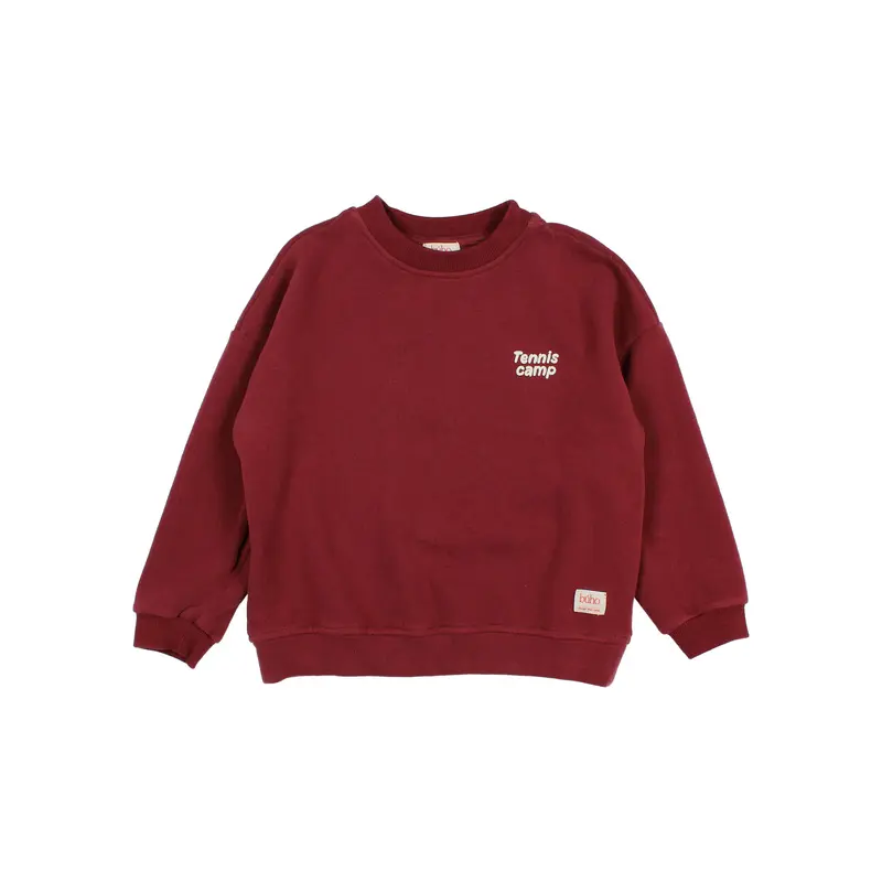 Búho tennis sweatshirt pomegranate