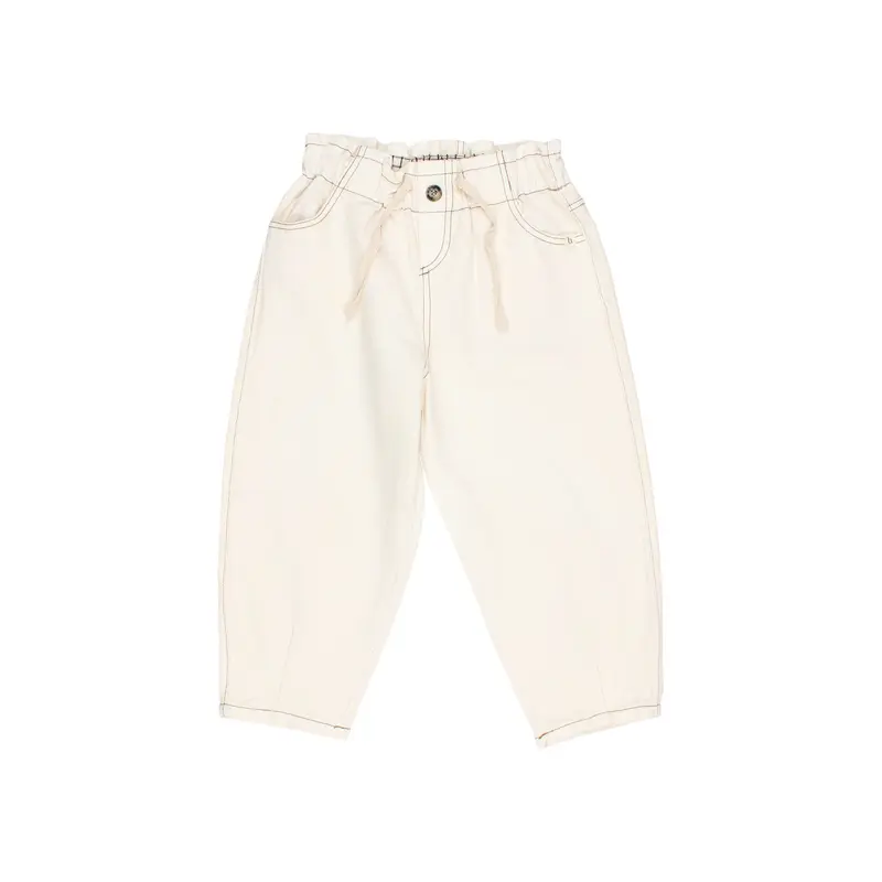 Búho twill girly pants ivory