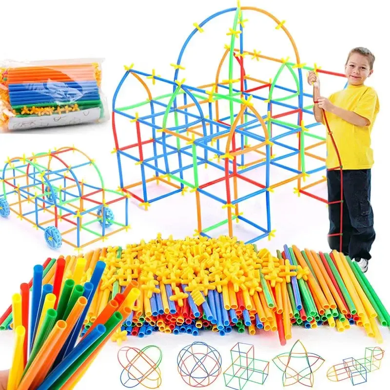 BuildPlay – Imagination & Skill – Construction Tubes with Connectors