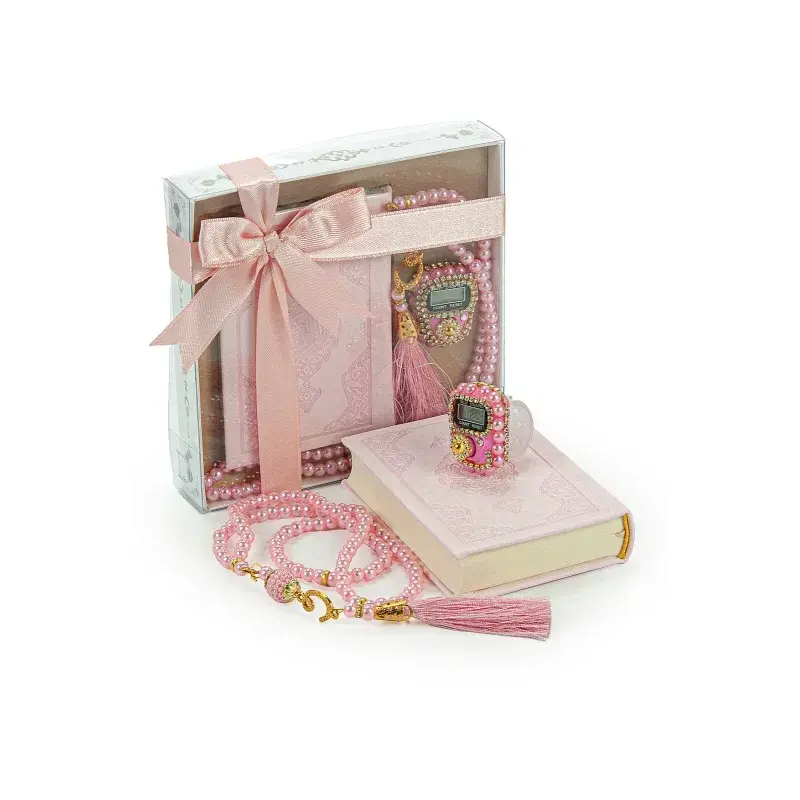 Cadeauset klein met koran/tasbih -Roze