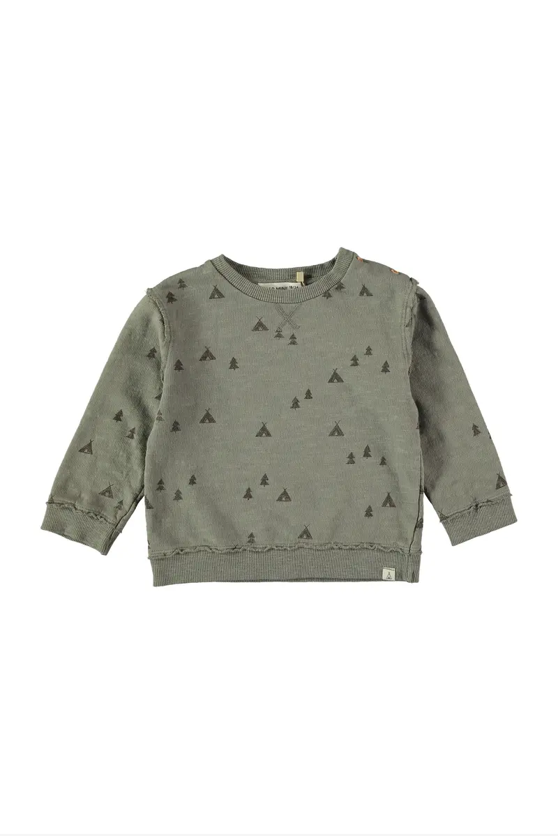 Camping all over sweatshirt Dear Mini