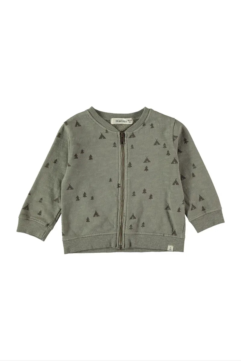 Camping zipper sweatshirt Dear Mini
