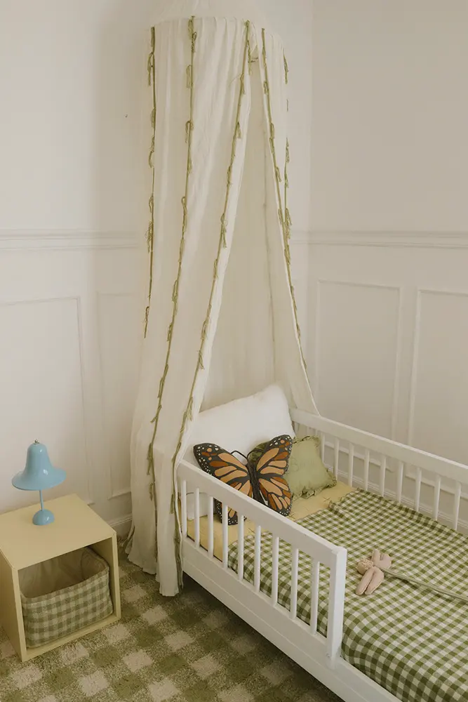 Canopy Crepe Swan – Ivory – Katoenen bedhemeltje – Lorena Canals