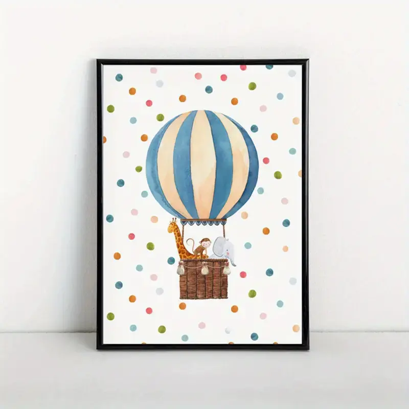 Canvas Poster 'Heteluchtballon'
