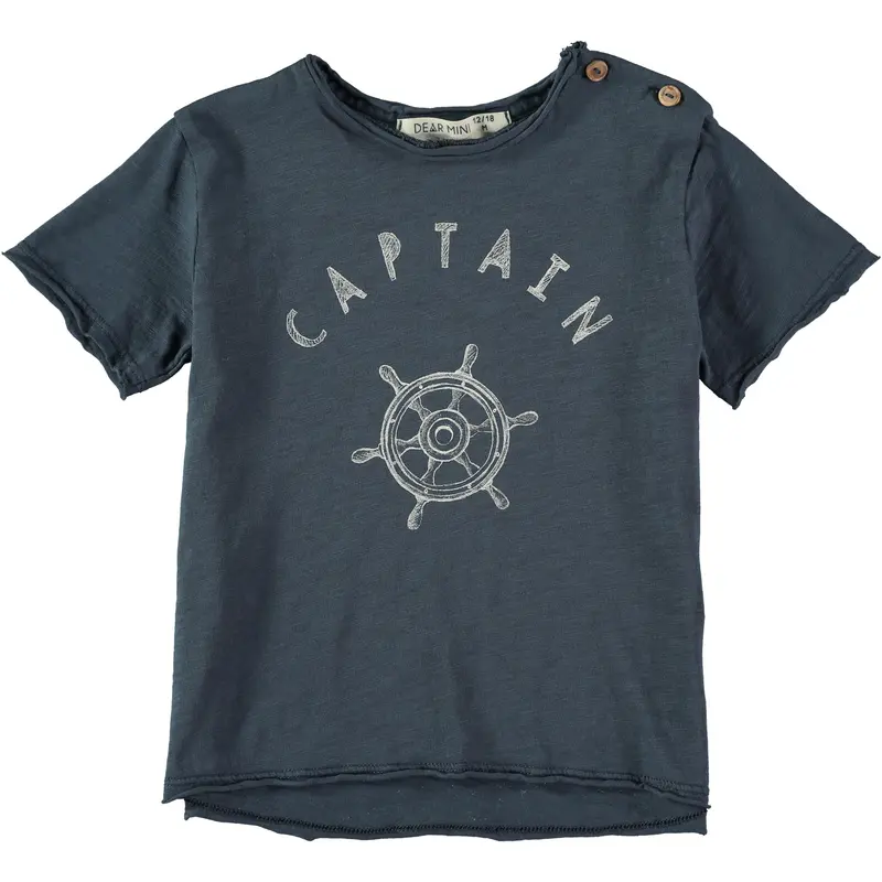 Captain T-shirt navy Dear Mini
