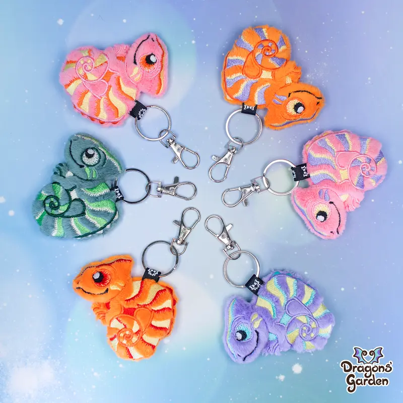 Chameleon Plush Charm