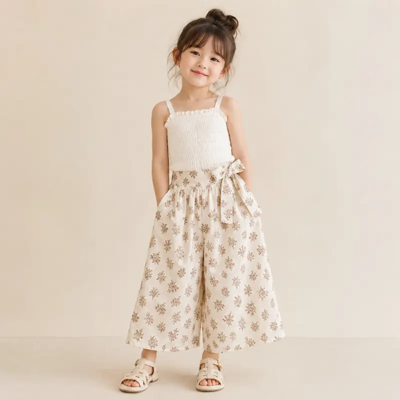 Chic Skirt & Wide Leg Pants – Elegant & Comfort – Children's Clothing