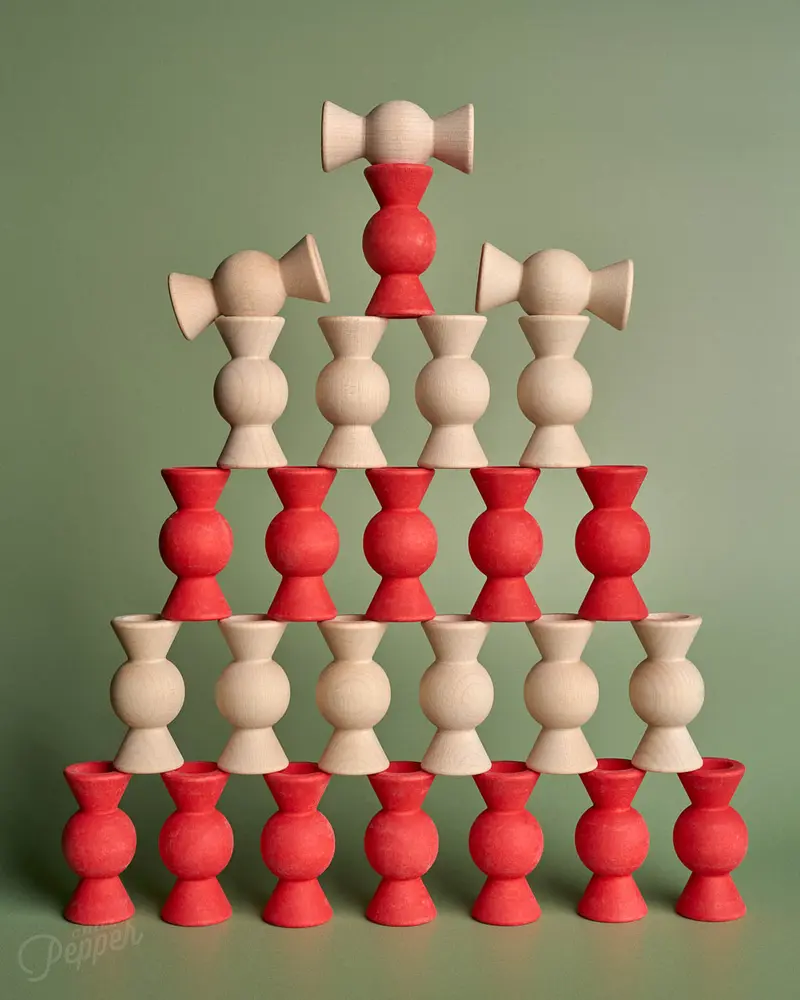 Chill Pepper Sweets – Wooden Stacking Game Red Velvet (33 pcs)