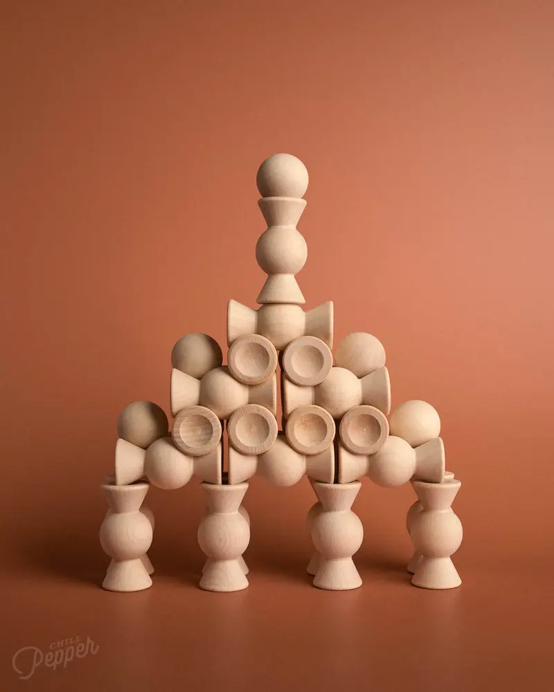Chill Pepper Sweets – Wooden Stacking Game "Sugar Free" (33 pcs)
