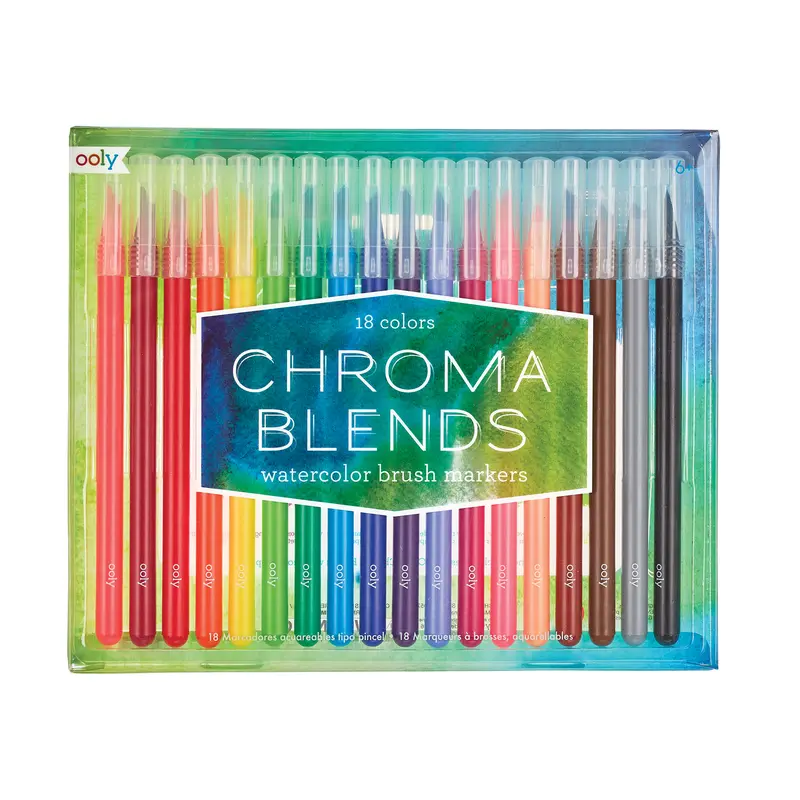 Chroma Blends Aquarel Brush Markers | Ooly