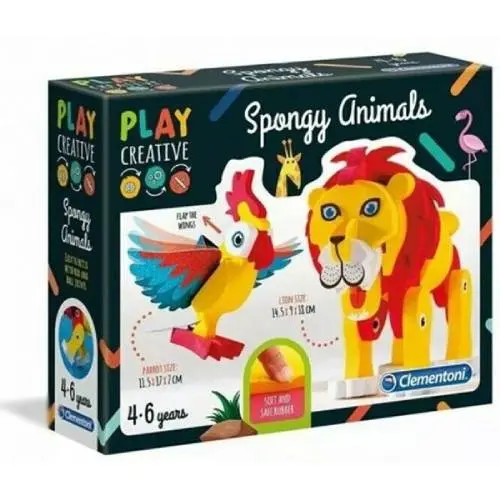 Clementoni – Creatief Speelgoed 3D Puzzel – Spongy Animals