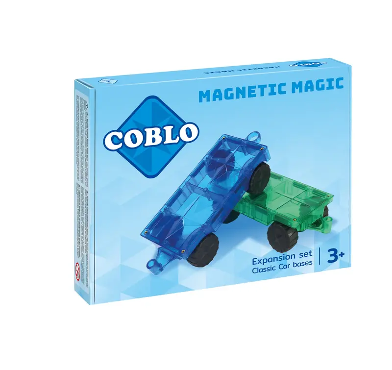 Coblo Auto's Classic- magnetisch auto speelgoed - 2 stuks
