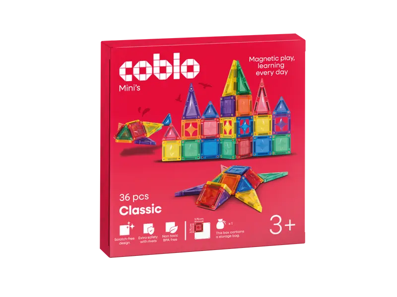 Coblo Classic Mini's - 36 magnetische tegels