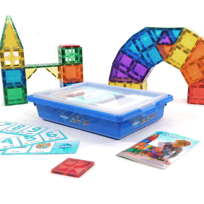 Coblo Classic Schoolbox – 100 magnetische tegels met opdrachtkaarten