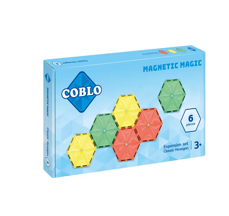 Coblo Classic Zeshoek (hexagon) – 6 magnetische tegels