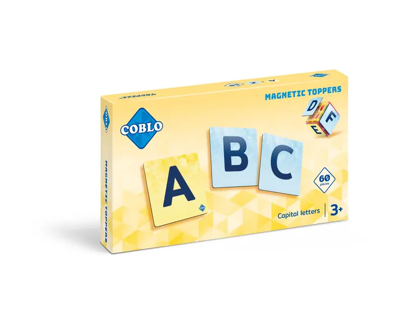 Coblo Magneet Toppers Hoofdletters - 60 letterkaarten