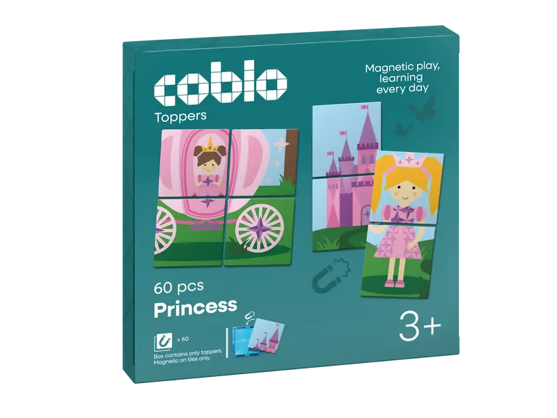 Coblo Magneet Toppers Prinsessen - 60 Puzzelkaarten