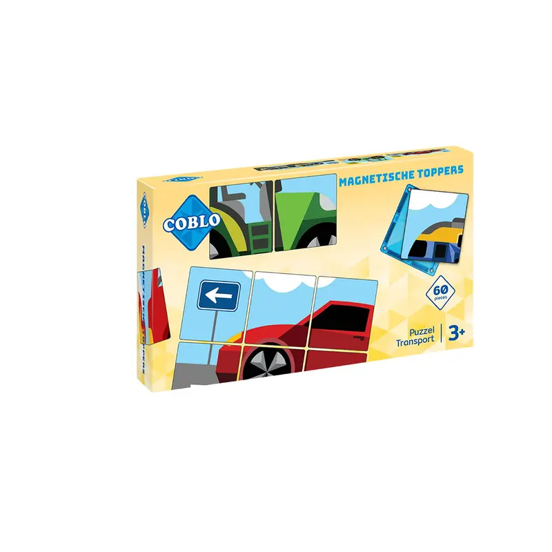 Coblo Magneet Toppers Transport - 60 Puzzelkaarten