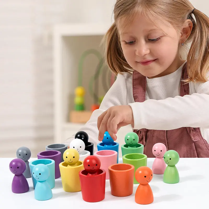 Color Champions – Learning & Discovery – Montessori Wooden Color Sorting Game