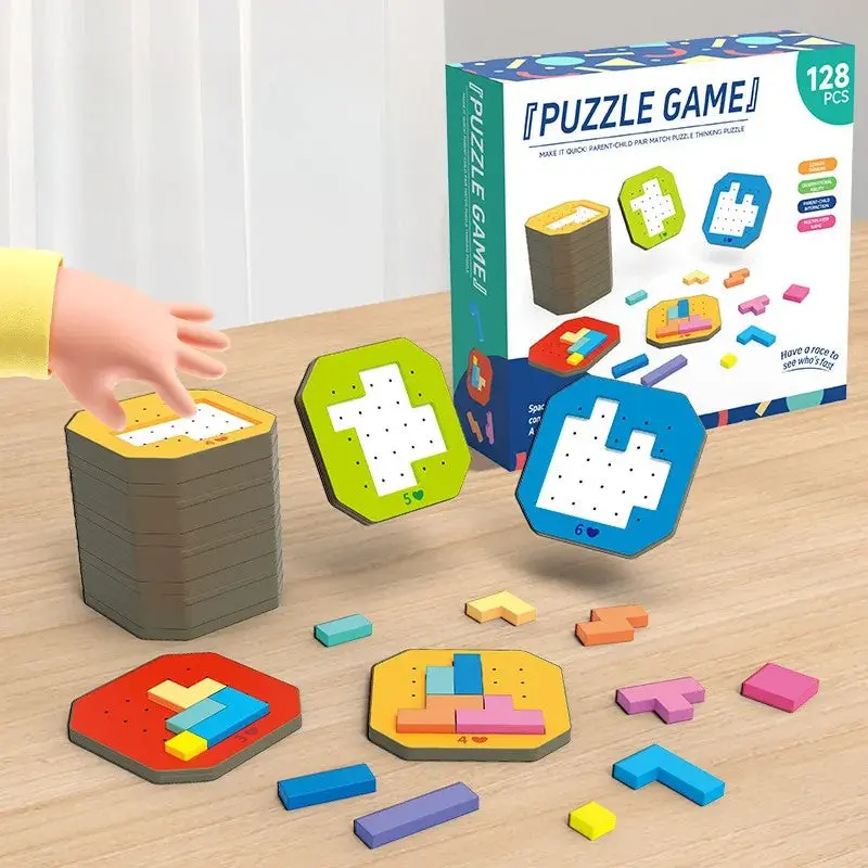 Colorful Tangram Puzzle - Kreativitet og læring - Tangram-puslespill