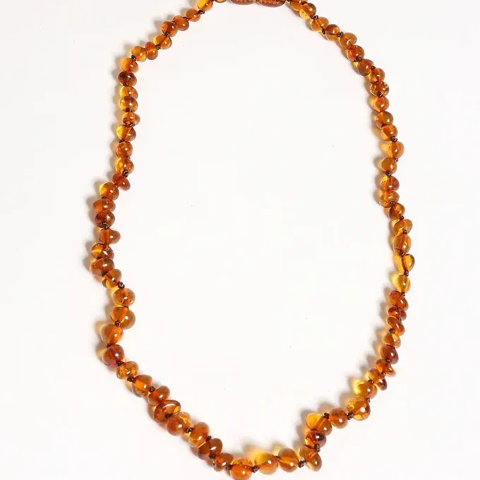 Coni Barnsteen ketting - Congac - Alwero