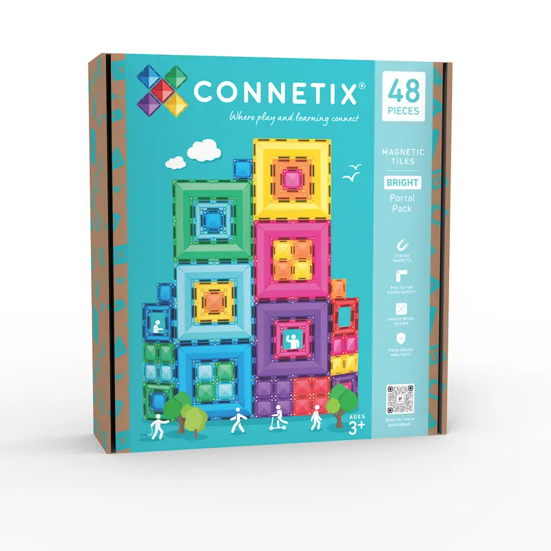 Connetix Bright Portal Pack - 48 magnetische tegels