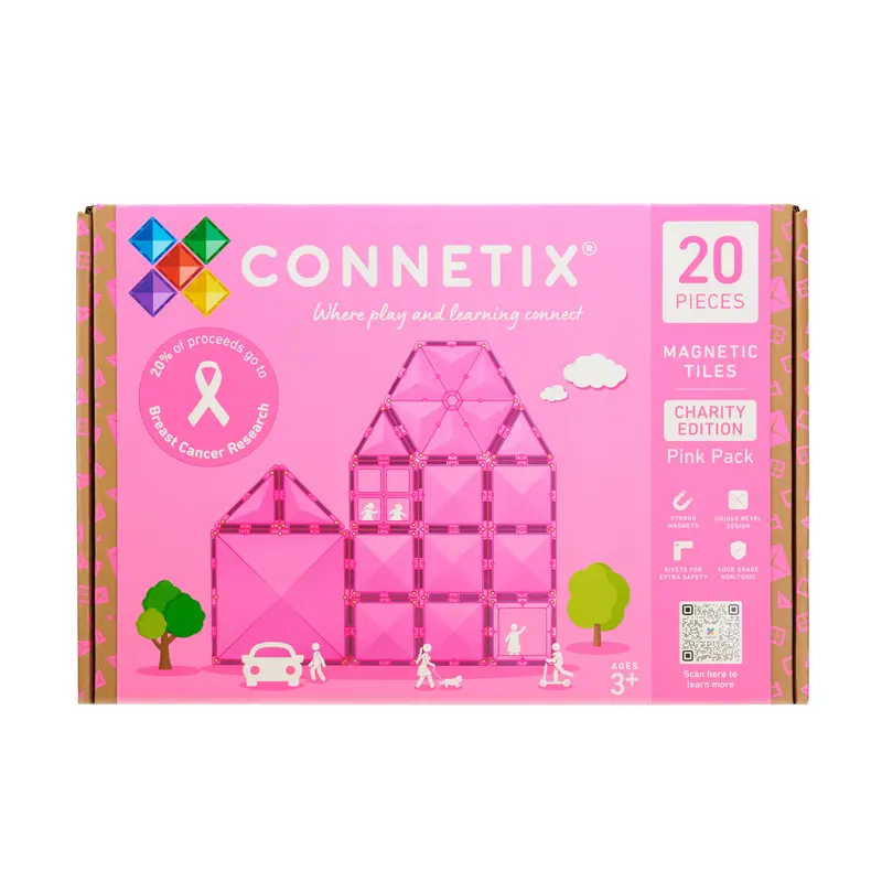 Connetix Charity Pack Pink - 20 magnetische tegels