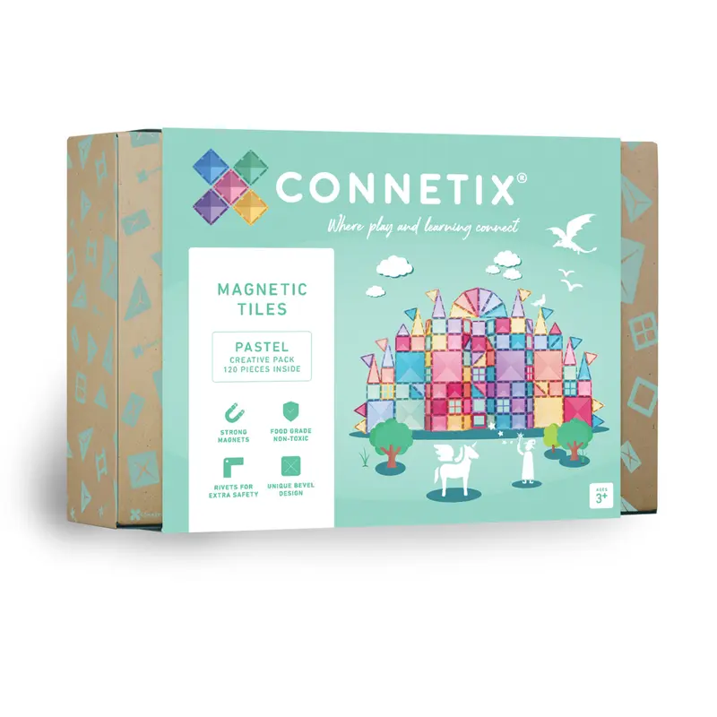 Connetix Pastel Creative pack - 120 magnetische tegels
