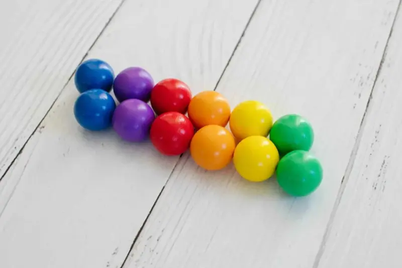 Connetix Rainbow Ball Pack - 12 Houten knikkers los - Ball Run