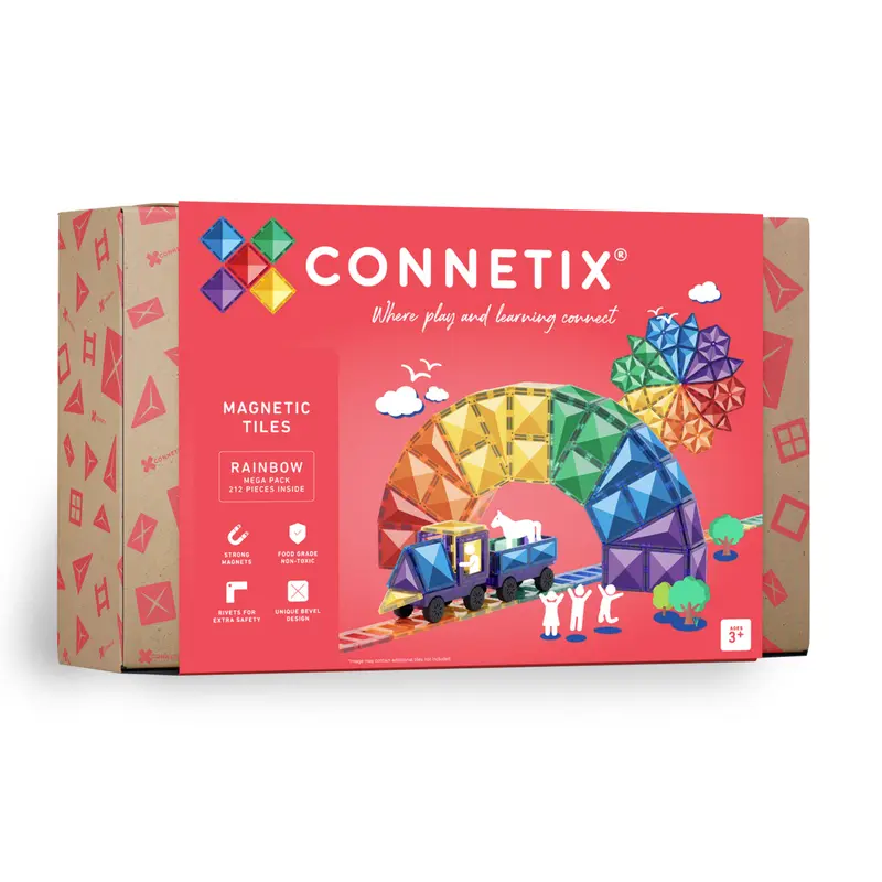 Connetix Rainbow Mega Pack - 212 magnetische tegels