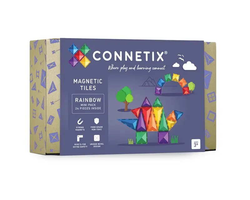 Connetix Rainbow mini pack - 24 magnetische tegels