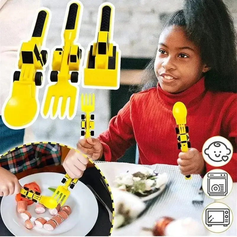 Construction Dinner Set - Slutt på urolighet ved middagsbordet - kreativt bestikk-sett