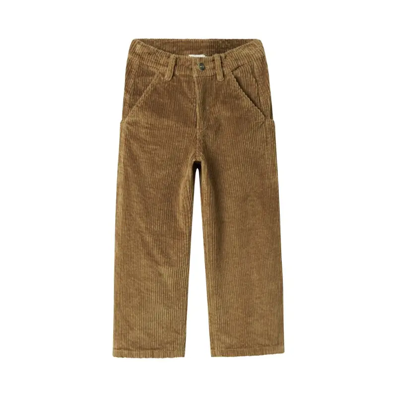 Corduroy broek Pluto - Biologisch katoen - Dark bronze - Marmar Copenhagen