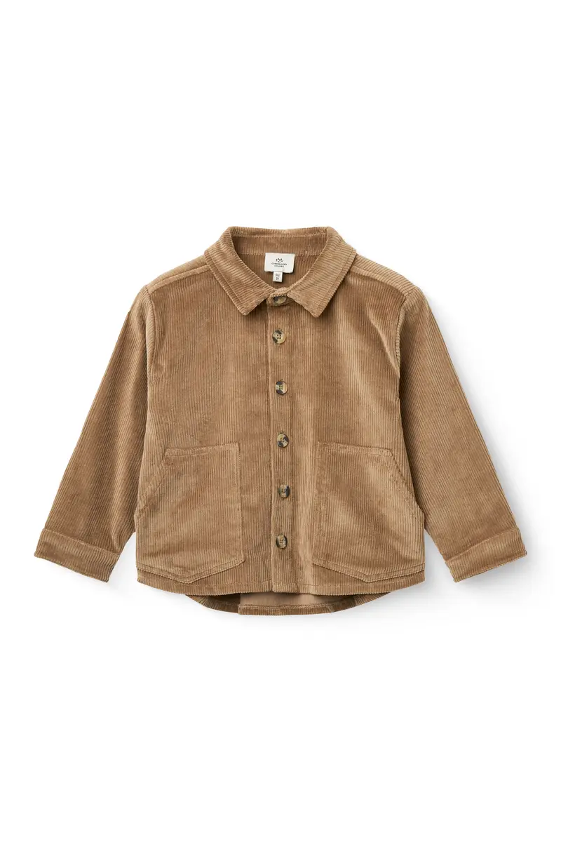 Corduroy overshirt - Overhemd top - Brown - Biologisch katoen - Copenhagen Colors