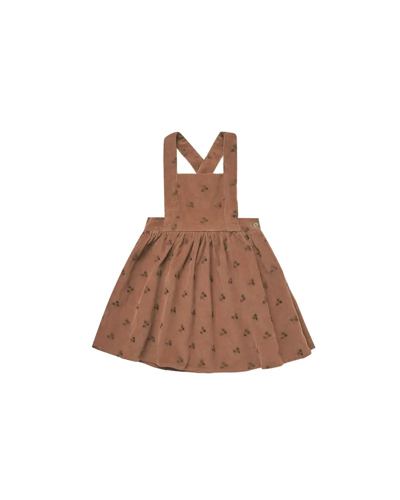 Corduroy pinafore dress spice Rylee & Cru