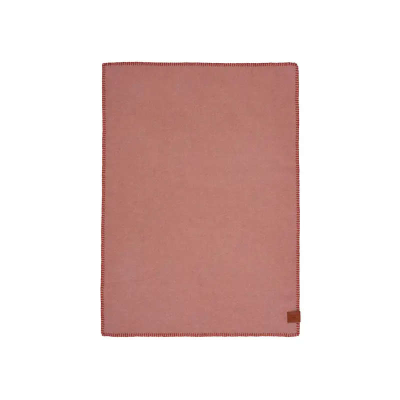 Cozy baby Wiegdeken - Biologisch wol - 65x90cm - Pink/Rust - Klippan