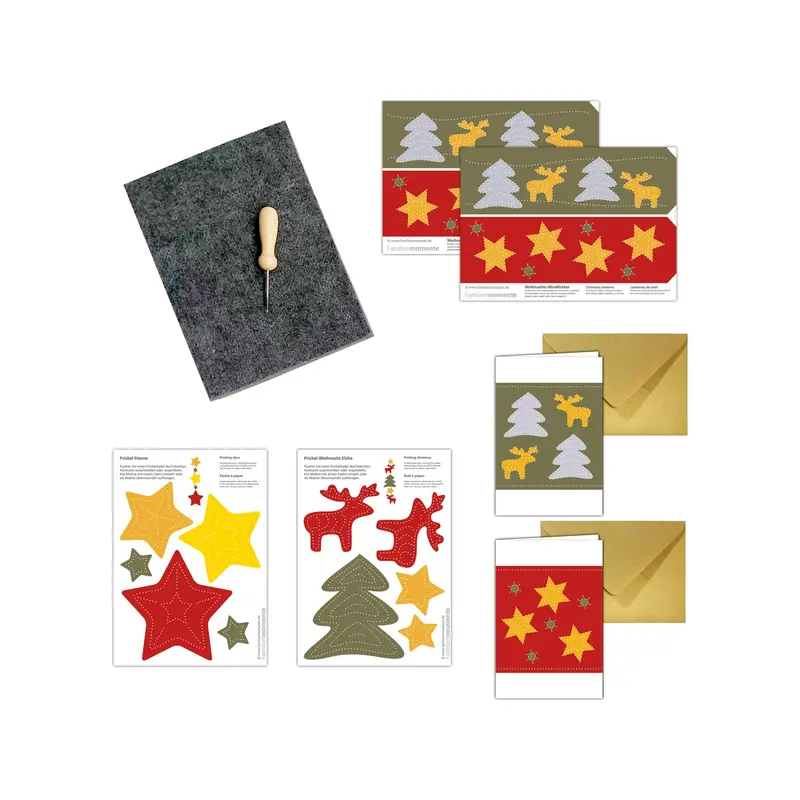 Craft Set Christmas Elks with Cards