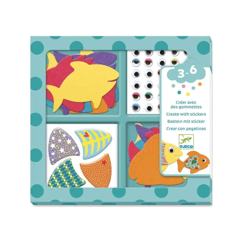 Create with stickers - I love fish