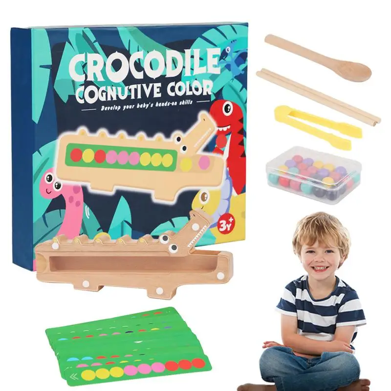 Crocodile Colour Game - Fargeleggingsspill - Utvikler ferdigheter