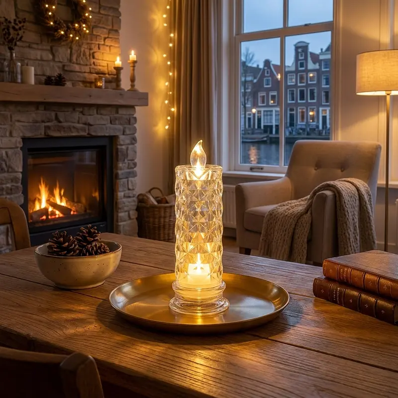 CrystalGlow™ Vlamloze Led Kaars
